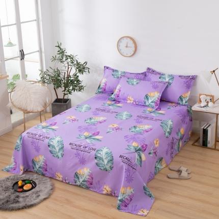 91家纺网 家纺一手货源 找家纺 莎臣豹 2025新款加厚磨毛植物羊绒单床单 雨林风情