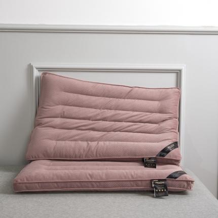 91家纺网 家纺一手货源 找家纺 麦肯锡 2021新款超柔绒超低枕酒红色