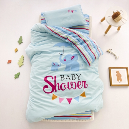 91家纺网 家纺一手货源 找家纺 （总）A类全棉数码台板印花儿童套件幼儿园被子三件套午睡六件套