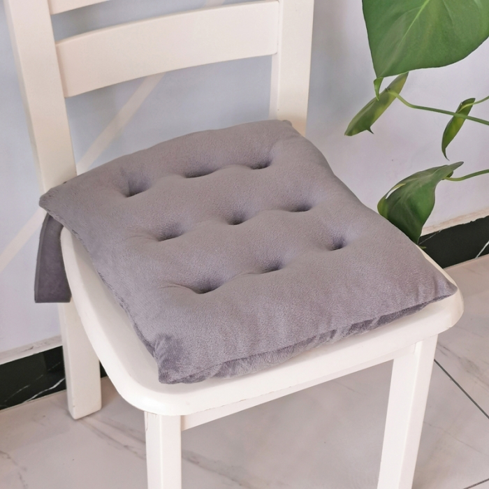 91家纺网 家纺一手货源 找家纺 水晶绒方款绑带坐垫防滑保暖垫子椅子垫沙发垫汽车座垫跨境电商