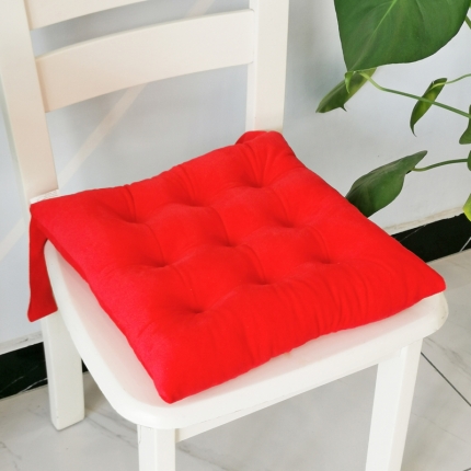 91家纺网 家纺一手货源 找家纺 水晶绒方款绑带坐垫防滑保暖垫子椅子垫沙发垫汽车座垫跨境电商