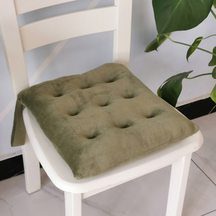 91家纺网 家纺一手货源 找家纺 水晶绒方款绑带坐垫防滑保暖垫子椅子垫沙发垫汽车座垫跨境电商