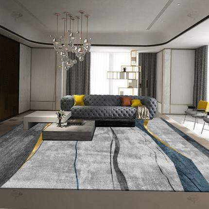 91家纺网 家纺一手货源 找家纺 卡初家居 2023新款客厅地毯 K-18