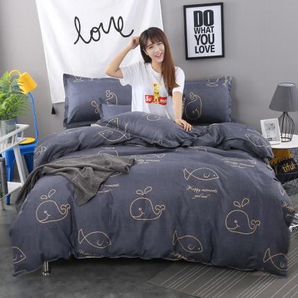 91家纺网 家纺一手货源 找家纺 （总）菲度 2021新款芦荟棉四件套新花型