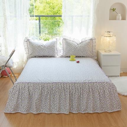 91家纺网 家纺一手货源 找家纺 宝齐莱 2021新款韩版13372全棉单品床裙 美好时光