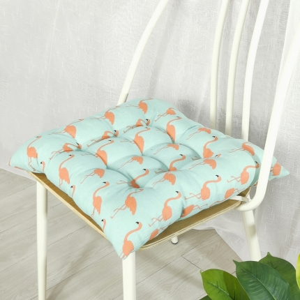 91家纺网 家纺一手货源 找家纺 方款绑带仿棉麻坐垫磨毛椅子垫办公椅垫学生垫餐椅榻榻米垫子