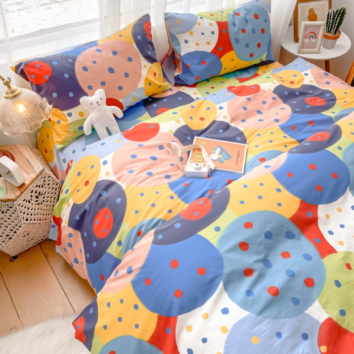 91家纺网 家纺一手货源 找家纺 （总）感遇家纺 2021新款小清新卡通系列四件套