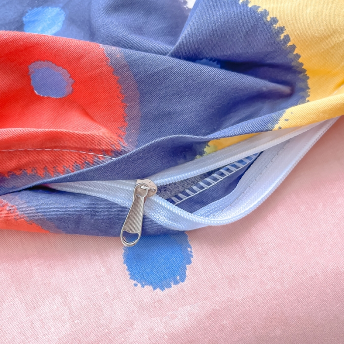 91家纺网 家纺一手货源 找家纺 感遇家纺 2021新款小清新卡通系列四件套饼干森林