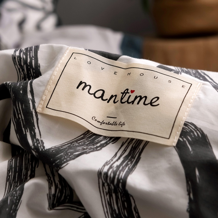 91家纺网 家纺一手货源 找家纺 静家居2024直播北欧织带拼接工艺款四件套北欧-爱情海