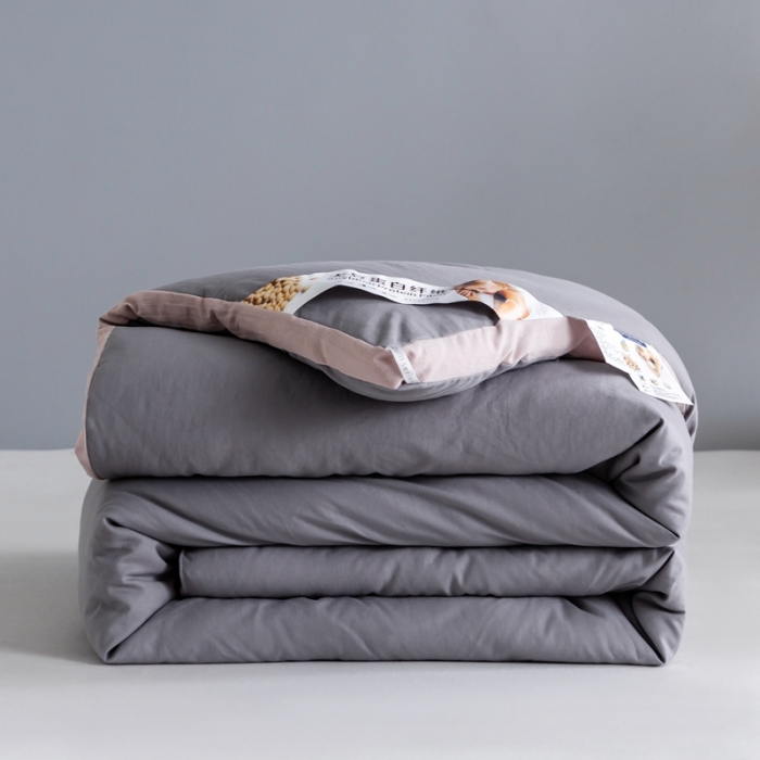 91家纺网 家纺一手货源 找家纺 森林人 2022新款水洗棉立体大豆纤维被 立体-绅士灰