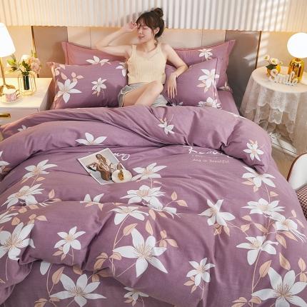 91家纺网 家纺一手货源 找家纺 （总）雲归梦 2021新款多规格全棉加厚生态磨毛四件套