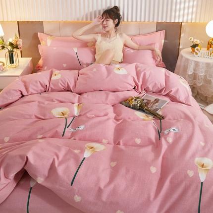 91家纺网 家纺一手货源 找家纺 （总）雲归梦 2021新款多规格全棉加厚生态磨毛四件套