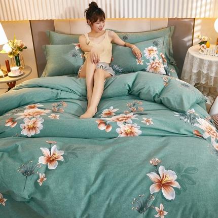 91家纺网 家纺一手货源 找家纺 （总）雲归梦 2021新款多规格全棉加厚生态磨毛四件套