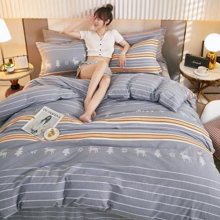 91家纺网 家纺一手货源 找家纺 （总）雲归梦 2021新款多规格全棉加厚生态磨毛四件套