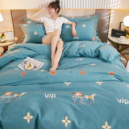 91家纺网 家纺一手货源 找家纺 （总）雲归梦 2021新款多规格全棉加厚生态磨毛四件套