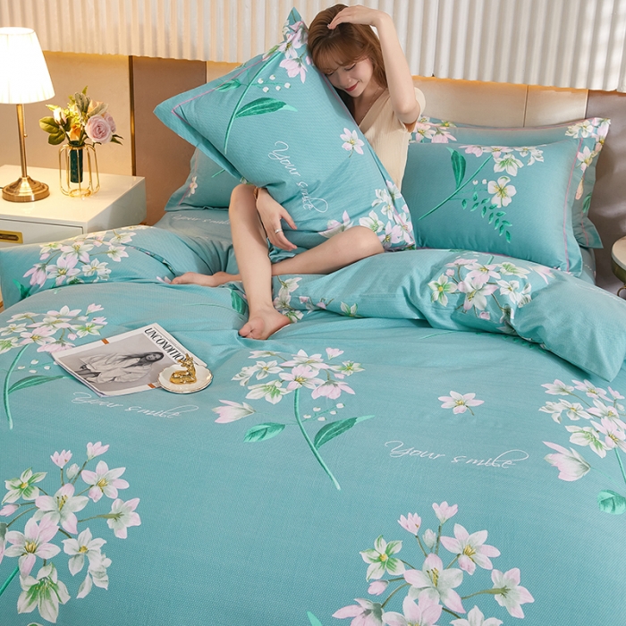 91家纺网 家纺一手货源 找家纺 （总）雲归梦 2021新款多规格全棉加厚生态磨毛四件套