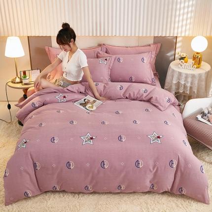 91家纺网 家纺一手货源 找家纺 （总）雲归梦2021新款多规格全棉加厚生态磨毛四件套