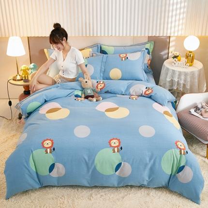 91家纺网 家纺一手货源 找家纺 （总）雲归梦2021新款多规格全棉加厚生态磨毛四件套