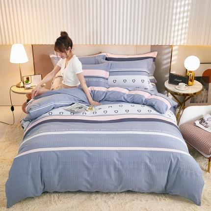 91家纺网 家纺一手货源 找家纺 雲归梦2021新款多规格全棉加厚生态磨毛四件套 盛夏光年