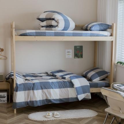 91家纺网 家纺一手货源 找家纺 （总） 寐眠 2021新款全棉水洗棉无印学生三件套四件套