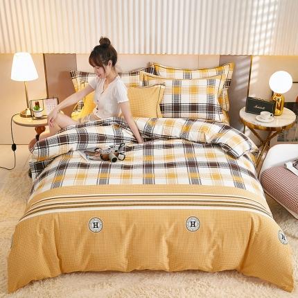 91家纺网 家纺一手货源 找家纺 雲归梦2021新款多规格全棉加厚生态磨毛四件套 完美格调