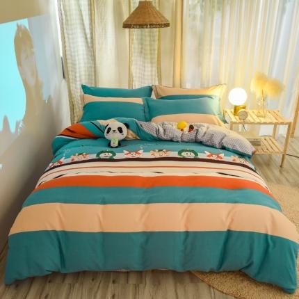 91家纺网 家纺一手货源 找家纺 雲归梦2021新款多规格全棉加厚生态磨毛四件套 游乐园