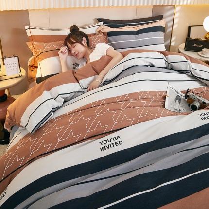 雲归梦2021新款多规格全棉加厚生态磨毛四件套 品调