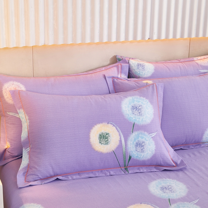 91家纺网 家纺一手货源 找家纺 雲归梦2021新款多规格全棉加厚生态磨毛四件套 蒲英之恋