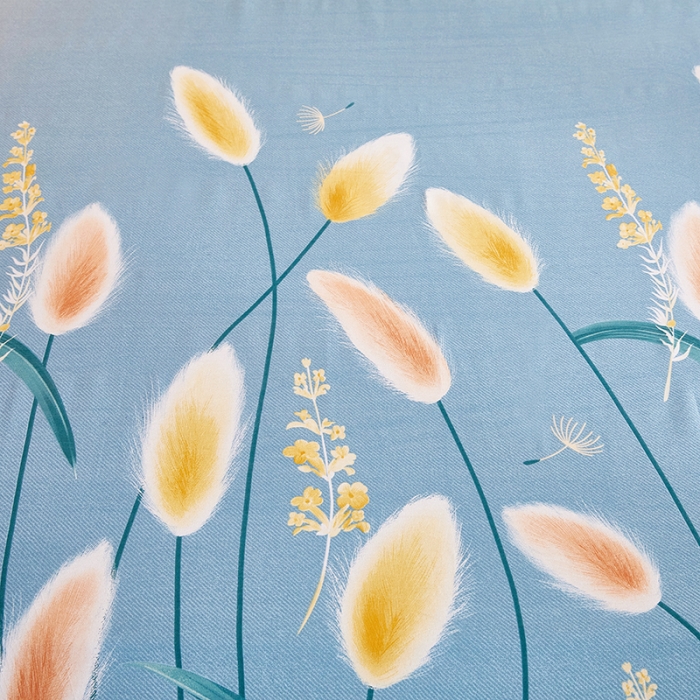 91家纺网 家纺一手货源 找家纺 雲归梦2021新款多规格全棉加厚生态磨毛四件套 绒花朵朵