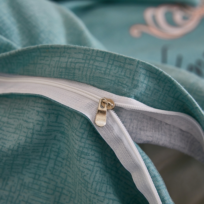 91家纺网 家纺一手货源 找家纺 雲归梦2021新款多规格全棉加厚生态磨毛四件套 时光偶遇绿