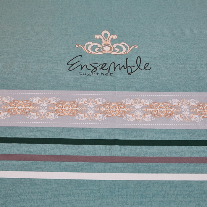 91家纺网 家纺一手货源 找家纺 雲归梦2021新款多规格全棉加厚生态磨毛四件套 时光偶遇绿