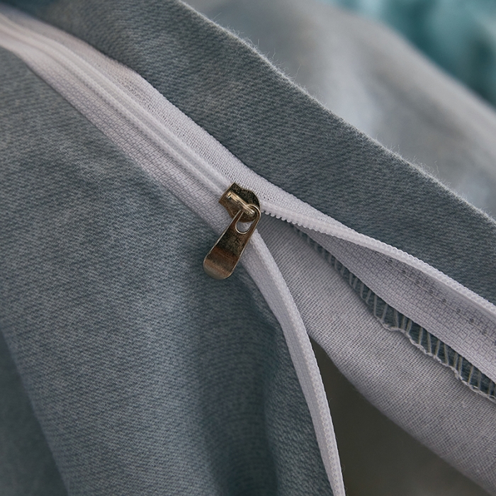 91家纺网 家纺一手货源 找家纺 雲归梦2021新款多规格全棉加厚生态磨毛四件套 水波物语