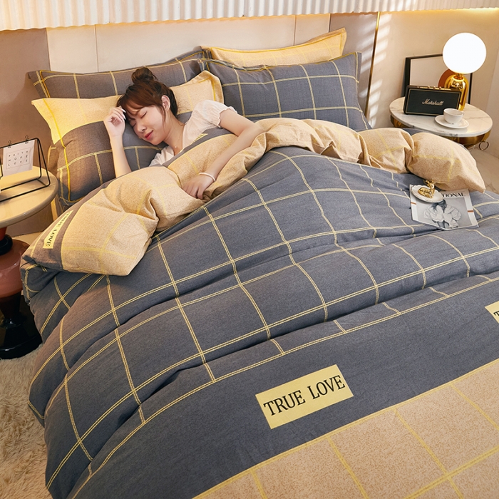 91家纺网 家纺一手货源 找家纺 雲归梦2021新款多规格全棉加厚生态磨毛四件套 苏格拉