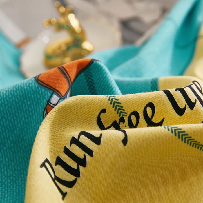 91家纺网 家纺一手货源 找家纺 雲归梦2021新款多规格全棉加厚生态磨毛四件套 天马行空