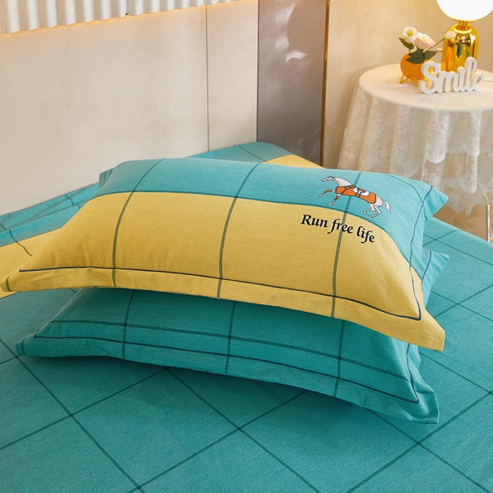 91家纺网 家纺一手货源 找家纺 雲归梦2021新款多规格全棉加厚生态磨毛四件套 天马行空