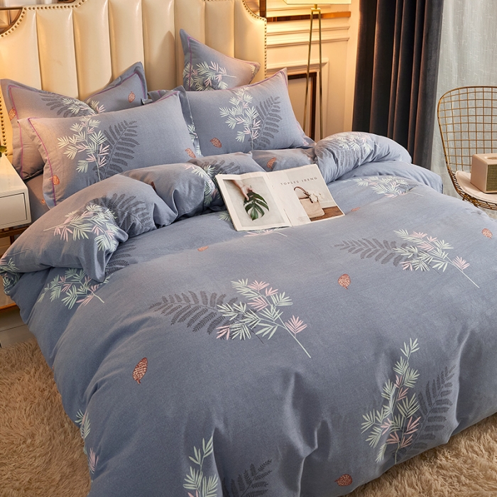 91家纺网 家纺一手货源 找家纺 雲归梦2021新款多规格全棉加厚生态磨毛四件套 夏威夷