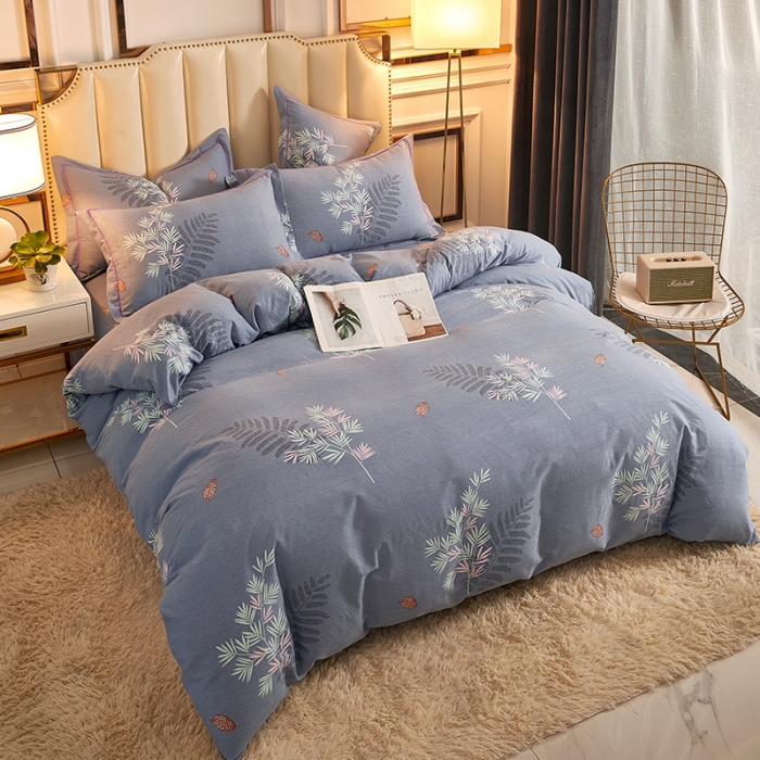 91家纺网 家纺一手货源 找家纺 雲归梦2021新款多规格全棉加厚生态磨毛四件套 夏威夷