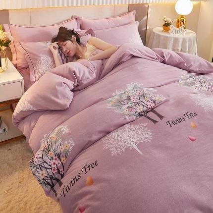 雲归梦2021新款多规格全棉加厚生态磨毛四件套 昕薇