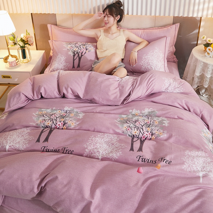 91家纺网 家纺一手货源 找家纺 雲归梦2021新款多规格全棉加厚生态磨毛四件套 昕薇