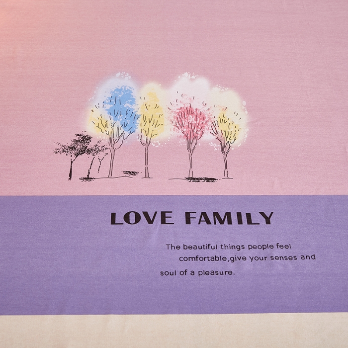 91家纺网 家纺一手货源 找家纺 雲归梦2021新款多规格全棉加厚生态磨毛四件套 幸福小世界