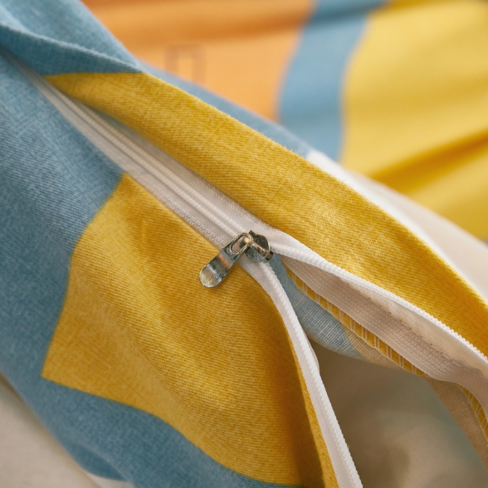 91家纺网 家纺一手货源 找家纺 雲归梦2021新款多规格全棉加厚生态磨毛四件套 炫彩几何