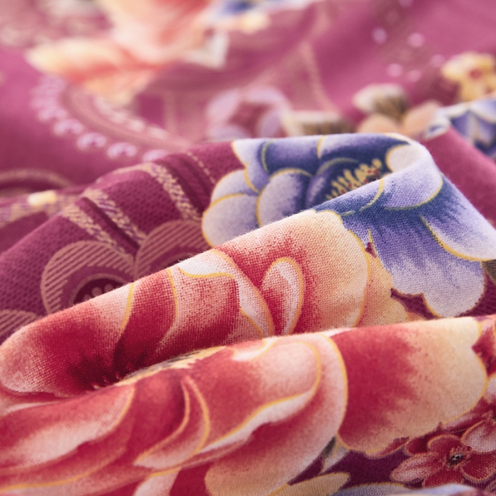 91家纺网 家纺一手货源 找家纺 雲归梦2021新款多规格全棉加厚生态磨毛四件套 绚烂花香