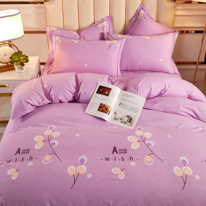 91家纺网 家纺一手货源 找家纺 雲归梦2021新款多规格全棉加厚生态磨毛四件套 依依花梦