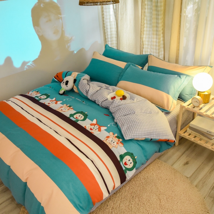 91家纺网 家纺一手货源 找家纺 雲归梦2021新款多规格全棉加厚生态磨毛四件套 游乐园