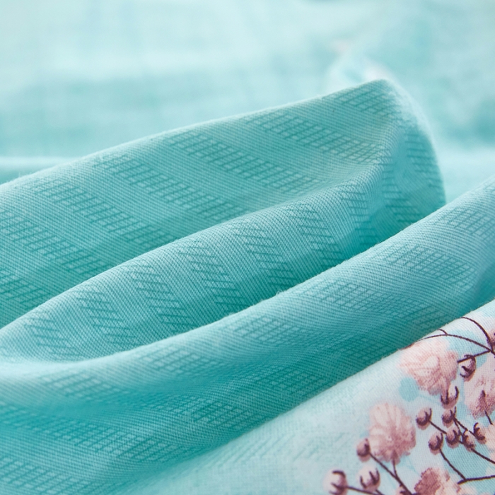 91家纺网 家纺一手货源 找家纺 雲归梦2021新款多规格全棉加厚生态磨毛四件套 枝繁叶茂绿