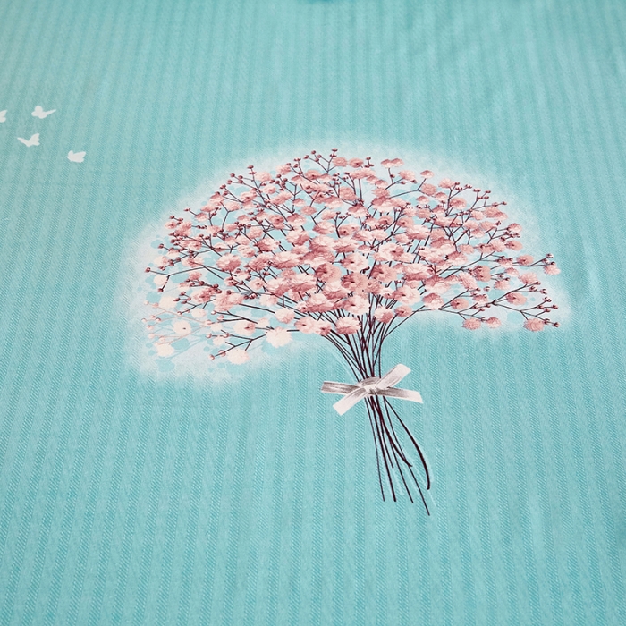 91家纺网 家纺一手货源 找家纺 雲归梦2021新款多规格全棉加厚生态磨毛四件套 枝繁叶茂绿