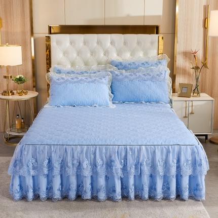 91家纺网 家纺一手货源 找家纺 （总）瑞宝 2025新款超柔莫奈尔夹棉单品床裙