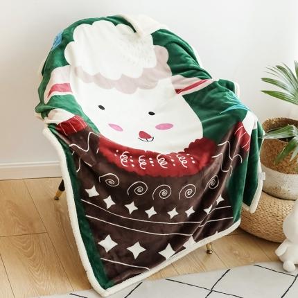 91家纺网 家纺一手货源 找家纺 （总）茗婷家纺 2025款羊羔绒双层加厚保暖儿童毛毯云毯供外贸跨境亚马逊TRMU