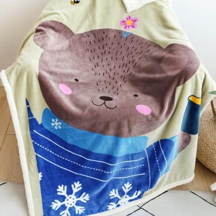 91家纺网 家纺一手货源 找家纺 （总）茗婷家纺 2025款羊羔绒双层加厚保暖儿童毛毯云毯供外贸跨境亚马逊TRMU