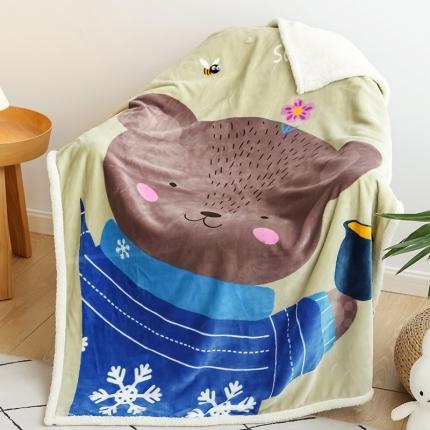 91家纺网 家纺一手货源 找家纺 （总）茗婷家纺 2025羊羔绒儿童毯子卡通儿童毯